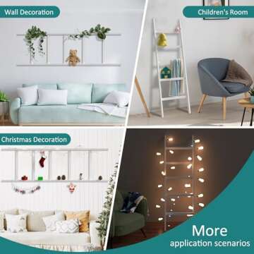 WTZ Blanket Ladder, 5-Layer Towel Racks, Blanket Holder with Anti-Slip Construction Home Decor, Deco...