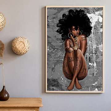 African Queen Canvas Wall Art for Vibrant Decor