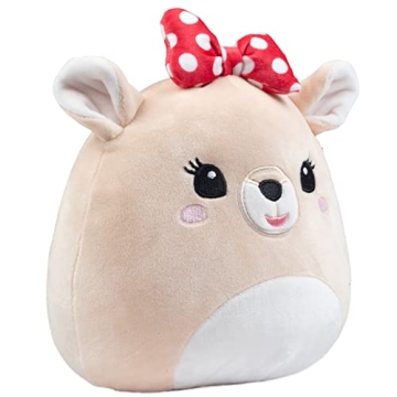 Squishmallows 8-Inch Clarice The Reindeer - Official Jazwares Plush - Collectible Soft & Squishy Stuffed Animal Toy - Add to Your Squad - Gift for Kids, Girls & Boys