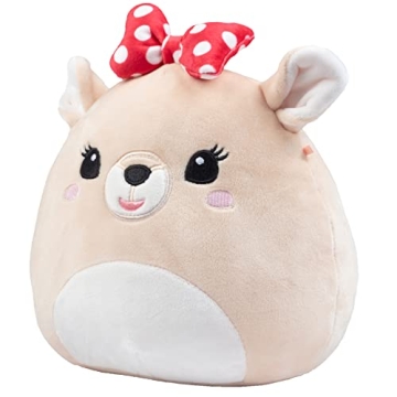 Squishmallows 8-Inch Clarice The Reindeer - Official Jazwares Plush - Collectible Soft & Squishy Stuffed Animal Toy - Add to Your Squad - Gift for Kids, Girls & Boys