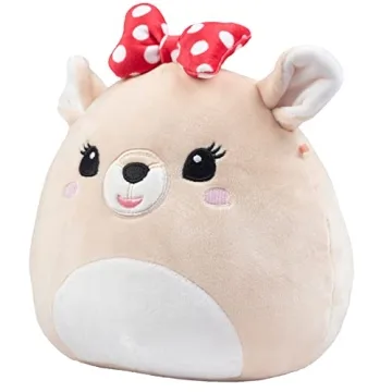 Squishmallows 8-Inch Clarice The Reindeer - Official Jazwares Plush - Collectible Soft & Squishy Stuffed Animal Toy - Add to Your Squad - Gift for Kids, Girls & Boys
