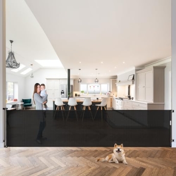 Mom's Choice Awards Winner - 120 Inch Extra Wide Baby Gate for Large Opening Retractable Baby Gates ...