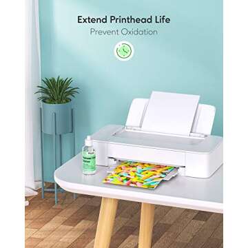 Hiipoo Universal Printhead Cleaning Kit Compatible for HP Canon Brother Inkjet Printers,Work with 8600 8610 ET-2650 WF-2650 WF-2750 WF-7710 WF-7720 ect, High Efficiency Premium Syringe, 100ML