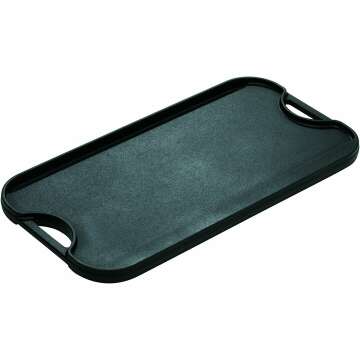 Lodge LPGI3 Reversible Grill Griddle 20 Inch Black