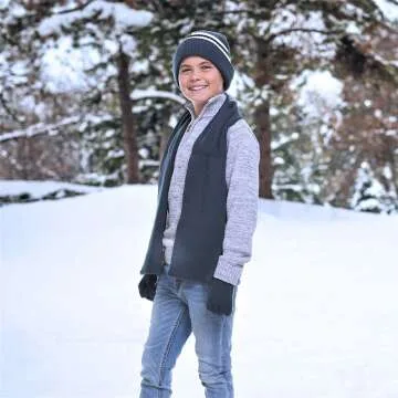 Kids Winter Accessories Hat Scarf & Glove Set