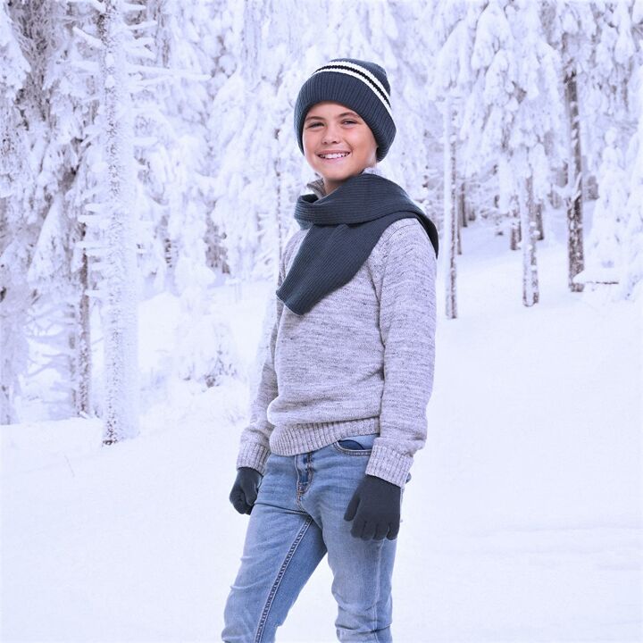 Kids Winter Accessories Hat Scarf & Glove Set