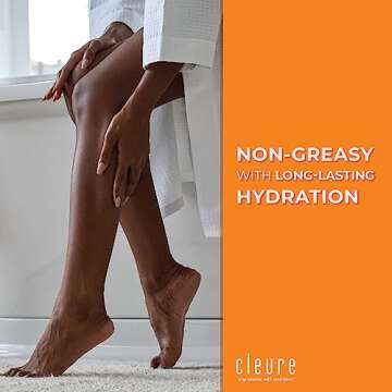 Cleure Body Lotion for Sensitive Skin - Daily Moisturizer with Shea Butter & Vitamin E - Fragrance F...