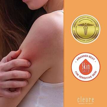 Cleure Body Lotion for Sensitive Skin - Daily Moisturizer with Shea Butter & Vitamin E - Fragrance Free, Gluten Free, Paraben Free (8 oz, Pack of 1)