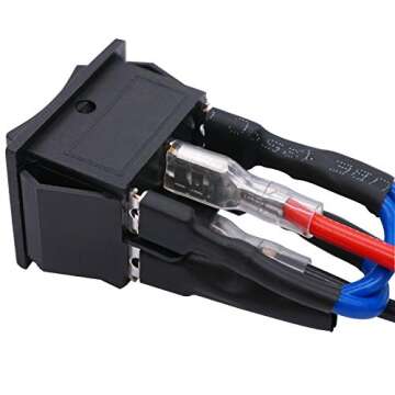 TWTADE Latching Polarity Reverse Switch 12V 10A DC Motor Control 6 Pin 3 Position ON-Off-ON AC 110V-...