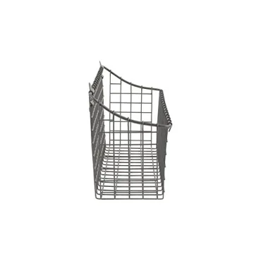 Rustic Steel Wall Basket for Farmhouse Storage & Organization