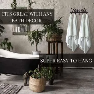 Space Saving Aesthetic Bathroom Towel Rack for Wall Mount