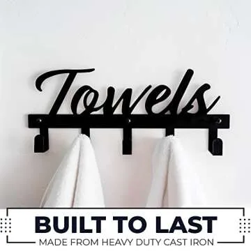 Space Saving Aesthetic Bathroom Towel Rack for Wall Mount