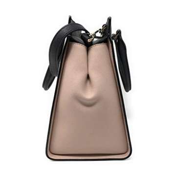 Kate Spade New York Cameron Medium Satchel Purse (Bright White/Warm Beige/Black)