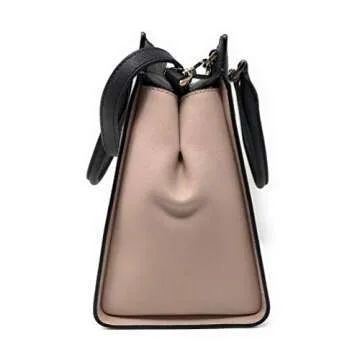 Kate Spade New York Cameron Medium Satchel Purse (Bright White/Warm Beige/Black)