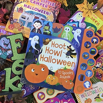 Hoot Howl Halloween 10-Button Sound Book for Little Trick-Or-Treaters (Interactive Children's Sound Book with 10 Spooky Sounds)
