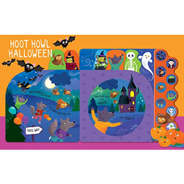 Hoot Howl Halloween 10-Button Sound Book for Little Trick-Or-Treaters (Interactive Children's Sound Book with 10 Spooky Sounds)