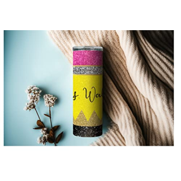 Personalized 20oz Teacher Tumbler with Lid & Straw