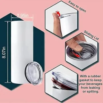 Personalized 20oz Teacher Tumbler with Lid & Straw