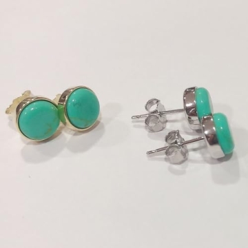 AFFY Turquoise Stud Earrings - Elegant Gift for Women