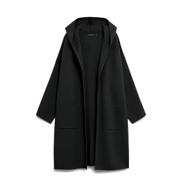 MEROKEETY Soft Long Hooded Cardigan for Women - Cozy Oversized Coatigan