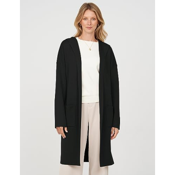 Ultra-Soft MEROKEETY Hooded Cardigan Women's Oversized Coatigan