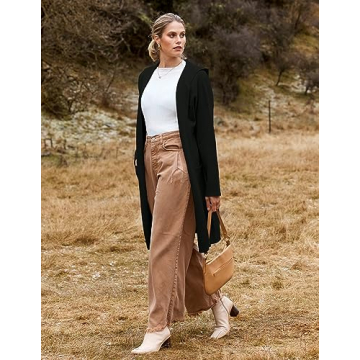 Ultra-Soft MEROKEETY Hooded Cardigan Women's Oversized Coatigan