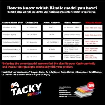 Tacky Design Solid Skin for Kindle Oasis Skin Decal, Minimalistic Skin for Kindle Stickers, Premium Vinyl 3M Full Wrap for Kindle Skin Covers for (Brown, Kindle Oasis (10th Gen, 2019))