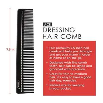 GOODY Ace Hair Dressing Comb - Versatile for All Hair Types
