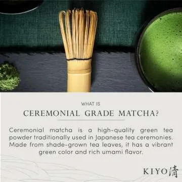 Kiyo Matcha Premium Grade Toyokage Ceremonial Uji Matcha - Pure Japanese First Harvest Ceremonial Grade Matcha Green Tea Powder from Uji, Japan (40g/1.4oz)