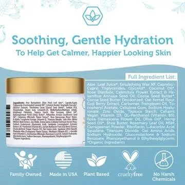 Era Organics Baby Moisturizing Cream - Soothing and Nourishing with Calendula, Cocoa Butter, Rosemary, Plus More - Safe for Sensitive Skin Made in The USA 2 oz