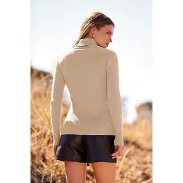 PRETTYGARDEN Women's Turtleneck Pullover Sweater