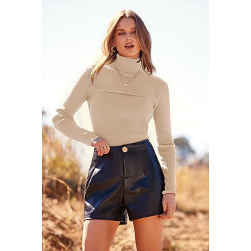 PRETTYGARDEN Women's Turtleneck Pullover Sweater