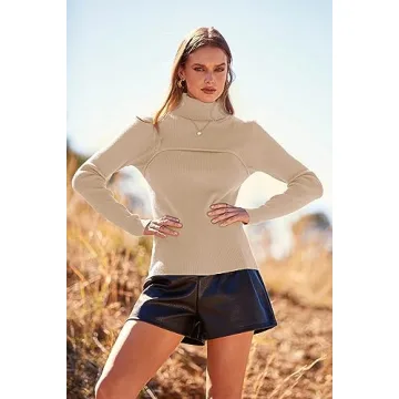 PRETTYGARDEN Women's Turtleneck Pullover Sweater