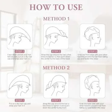 KOIKEY Hair Towel Women Bath Wrap - Adjustable Microfiber Super Absorbent to Quick Drying Hair and Body for Gym, Spa, Sauna and Shower After Body Cover, Pink