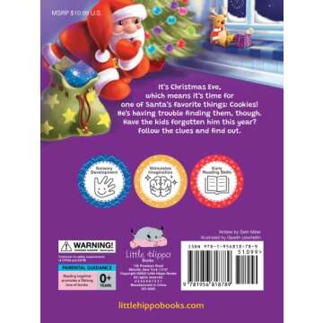 Santa Clues - Children's Touch and Feel Holiday Storybook - Sensory Board Book