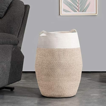 Cotton Rope Laundry Hamper by YOUDENOVA - 105L Stylish Storage