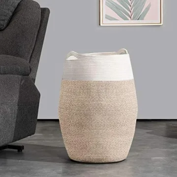 Cotton Rope Laundry Hamper by YOUDENOVA - 105L Stylish Storage