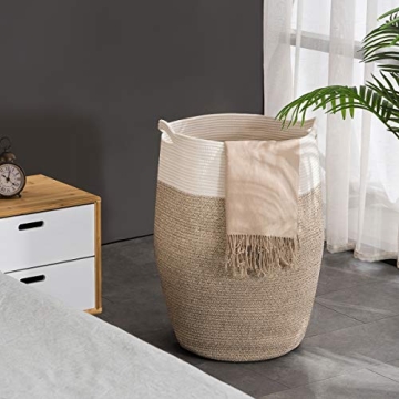 Cotton Rope Laundry Hamper by YOUDENOVA - 105L Stylish Storage