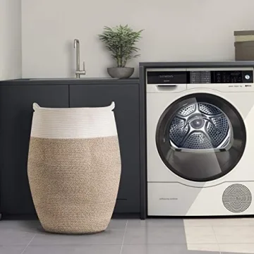 Cotton Rope Laundry Hamper by YOUDENOVA - 105L Stylish Storage