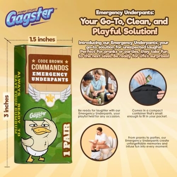 Gagster Emergency Underpants in A Can - Hilarious Gag Gift