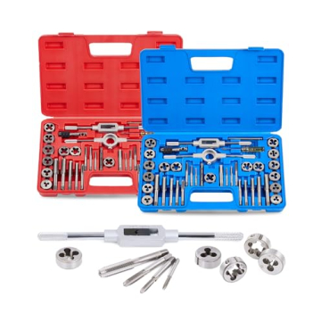 Orion Motor Tech 80pc SAE Metric Tap & Die Set for Precision Threading