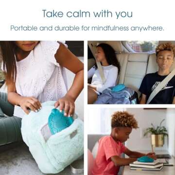 Zenimal Kids Meditation Audio Player - Patented Screen-Free Mindfulness Device with 9 Audio Meditations and 60 Minutes of Soothing Sounds and Music, Teal