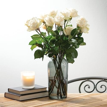 Sullivans Smoked Glass Vase for Modern Home Decor