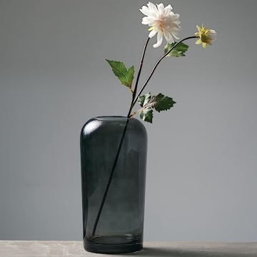 Sullivans Smoked Glass Vase for Modern Home Decor