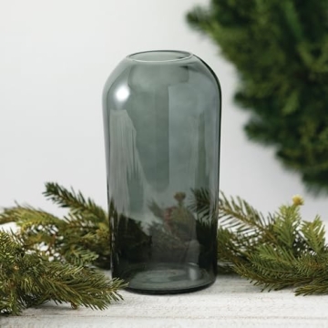 Sullivans Smoked Glass Vase for Modern Home Decor