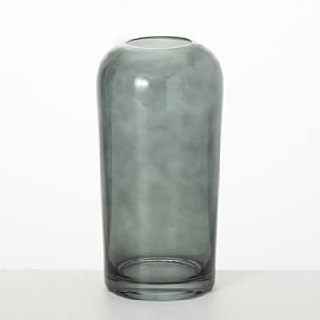 Sullivans Smoked Glass Vase for Modern Home Decor