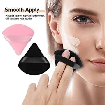 Buy 6 Pcs Velour Powder Puffs for Flawless Makeup