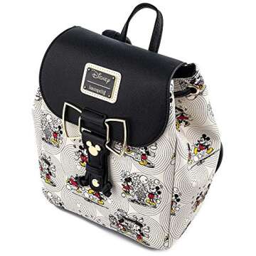 Loungefly Disney Mickey and Minnie Mouse Bow Hardware Double Strap Should Bag Purse