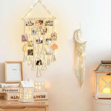 Teen Girls Boho Decor: Photo Display & Dream Catchers