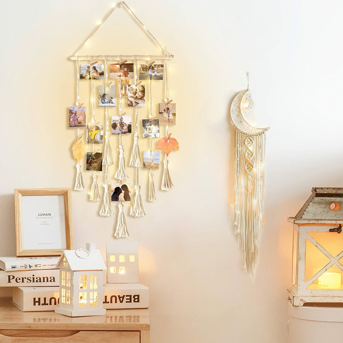 Teen Girls Boho Decor: Photo Display & Dream Catchers